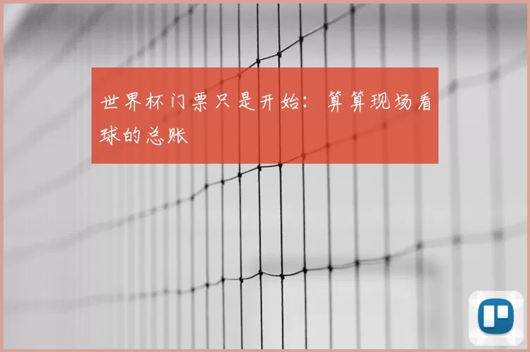 世界杯门票只是开始:算算现场看球的总账
